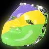Sale 8" Mardi Gras Light Up Double Mask