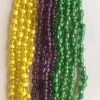 CUSTOM 27" Purple, Green And Yellow Assorted Glass Beads (Dozen)