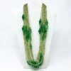 Mardi Gras Spot 27" Light Green Glass Bead Necklace (Dozen)