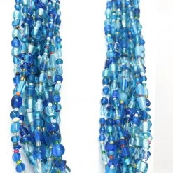 Mardi Gras Spot 27" Turquoise Glass Bead Necklace (Dozen) 9 Mardi Gras Spot 27