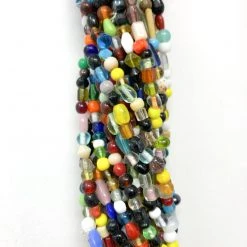 Mardi Gras Spot Beads 27" Multicolor Glass Bead Necklace (Dozen) 11 Mardi Gras Spot Beads 27