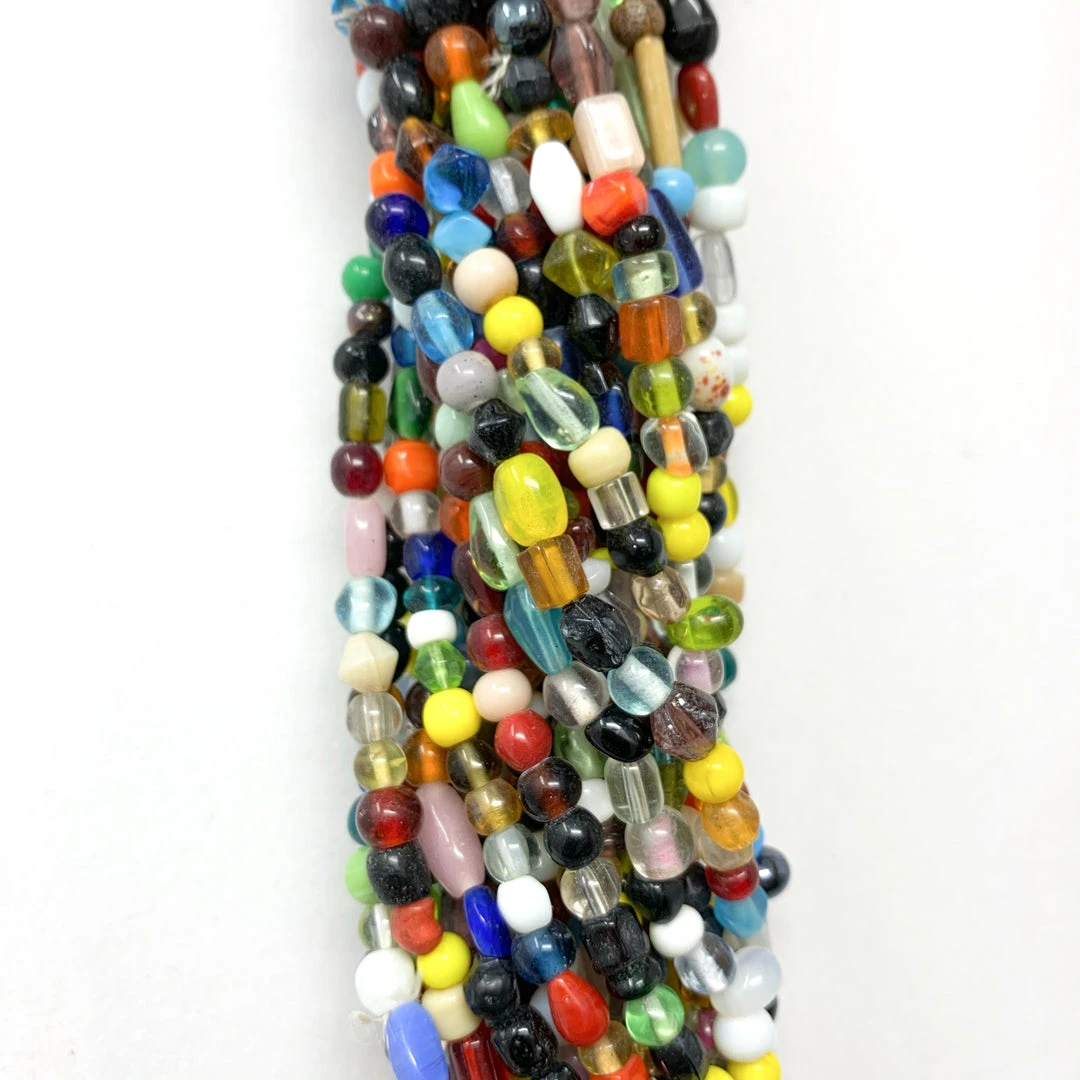 Mardi Gras Spot Beads 27" Multicolor Glass Bead Necklace (Dozen) 7 Mardi Gras Spot Beads 27" Multicolor Glass Bead Necklace (Dozen)