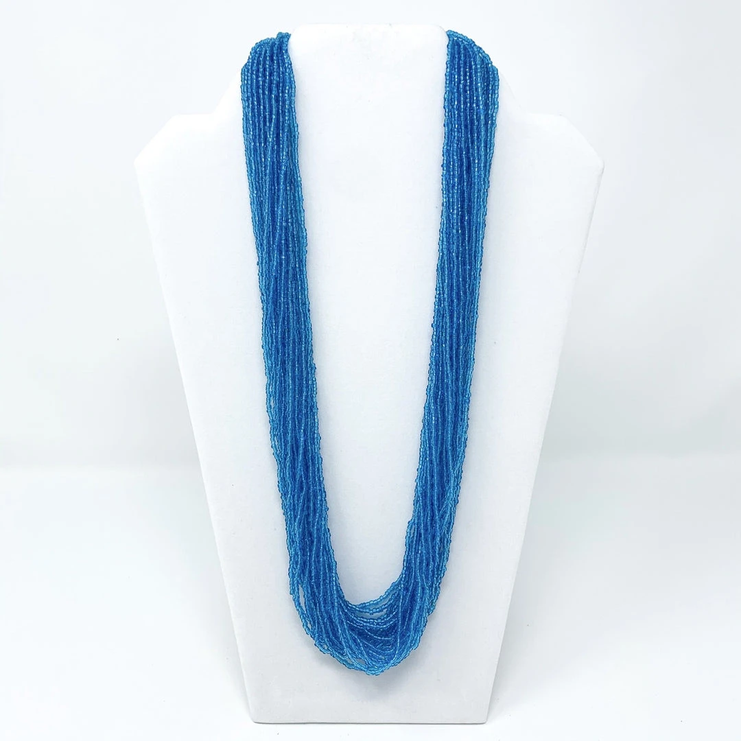 Sale Beads 27" Turquoise - Double Strand Glass Bead Necklace (Dozen) 3 Sale Beads 27" Turquoise - Double Strand Glass Bead Necklace (Dozen)