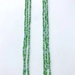 Mardi Gras Spot 27" Green Glass Bead Necklace (Dozen) Beads 10 Mardi Gras Spot 27