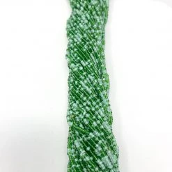 Mardi Gras Spot 27" Green Glass Bead Necklace (Dozen) Beads 11 Mardi Gras Spot 27