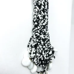 Sale Beads 27" Black And White Glass Bead Necklace (Dozen) 7 Sale Beads 27