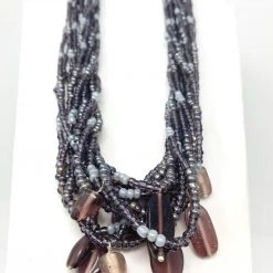 Mardi Gras Spot 27" Purple Glass Bead Necklace (Dozen)