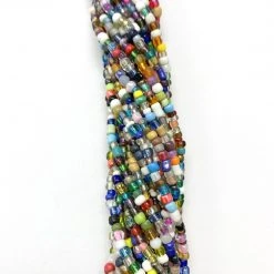 Mardi Gras Spot 27" Multicolor Glass Bead Necklace (Dozen) Beads 11 Mardi Gras Spot 27