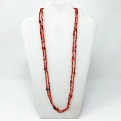 Mardi Gras Spot 27" Red Glass Bead Necklace (Dozen) Beads 10 Mardi Gras Spot 27