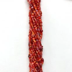 Mardi Gras Spot 27" Red Glass Bead Necklace (Dozen) Beads 11 Mardi Gras Spot 27