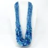 Mardi Gras Spot 27" Blue Glass Bead Necklace (Dozen) 1 Mardi Gras Spot 27" Blue Glass Bead Necklace (Dozen)