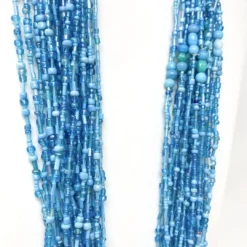 Mardi Gras Spot 27" Turquoise Glass Bead Necklace (Dozen) 4 Mardi Gras Spot 27
