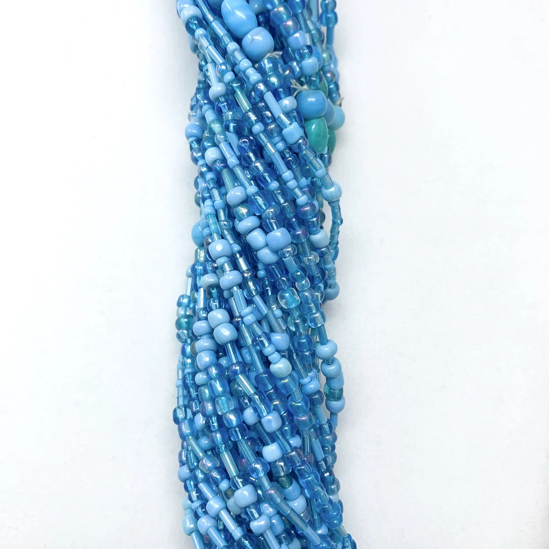Mardi Gras Spot 27" Turquoise Glass Bead Necklace (Dozen) Mardi Gras Spot 27" Turquoise Glass Bead Necklace (Dozen)