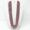 Mardi Gras Spot 27" Pink And White Glass Bead Necklace (Dozen)