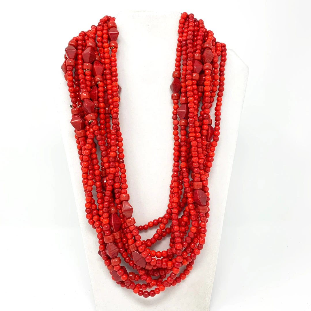 Mardi Gras Spot Beads 27" Orange Glass Bead Necklace (Dozen) 3 Mardi Gras Spot Beads 27" Orange Glass Bead Necklace (Dozen)