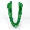 Mardi Gras Spot Beads 27" Green Glass Bead Necklace (Dozen) 1 Mardi Gras Spot Beads 27" Green Glass Bead Necklace (Dozen)