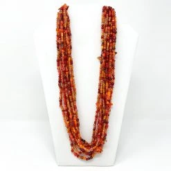 Mardi Gras Spot 27" Multicolor Glass Bead Necklace (Dozen)