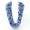 Mardi Gras Spot 27" Blue Glass Bead Necklace (Dozen) 1 Mardi Gras Spot 27" Blue Glass Bead Necklace (Dozen)