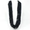 Mardi Gras Spot 27" Black Glass Bead Necklace (Dozen) Beads 2 Mardi Gras Spot 27" Black Glass Bead Necklace (Dozen) Beads