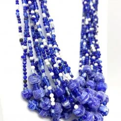 Mardi Gras Spot 27" Multicolor Glass Bead Necklace (Dozen) 9 Mardi Gras Spot 27