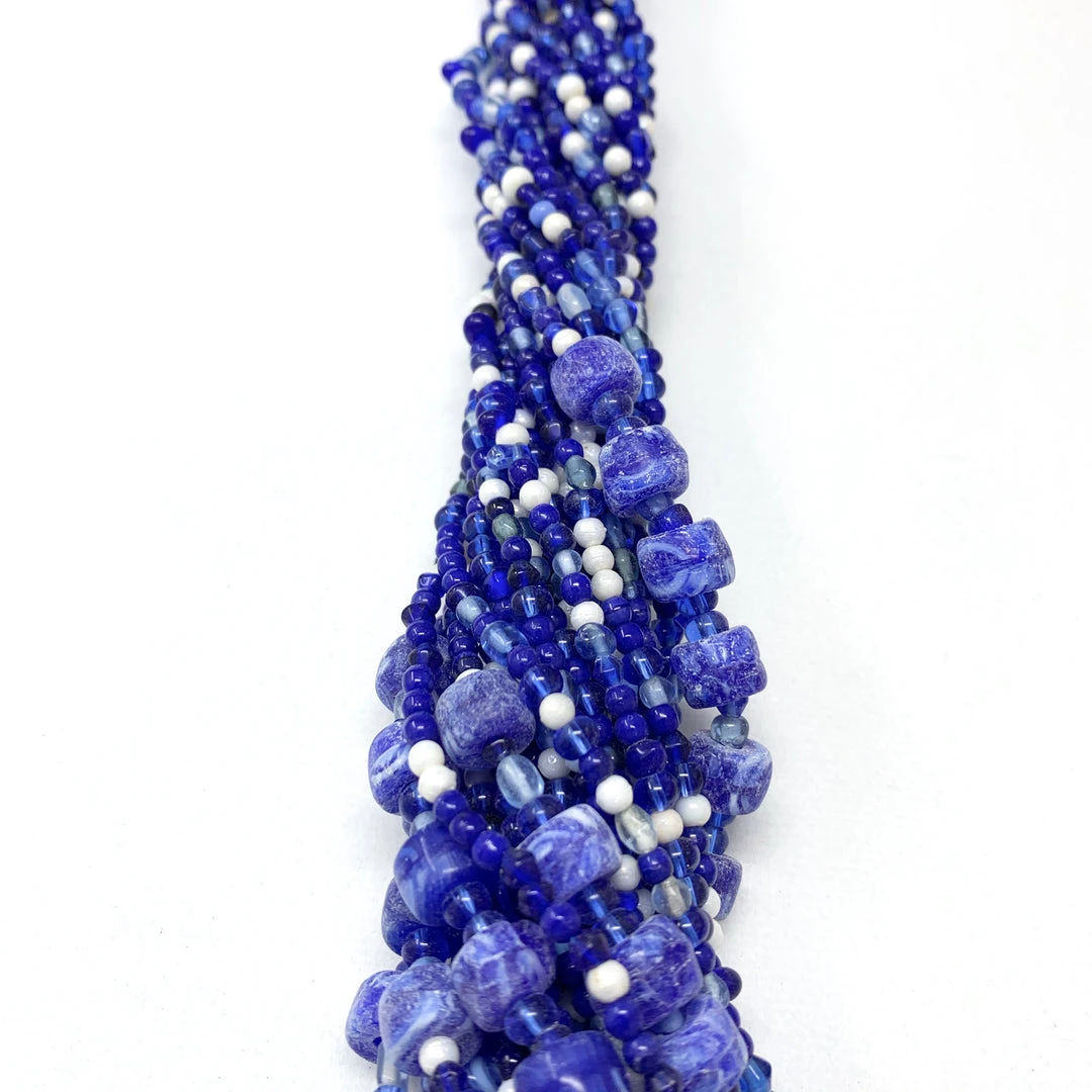 Mardi Gras Spot 27" Multicolor Glass Bead Necklace (Dozen) 7 Mardi Gras Spot 27" Multicolor Glass Bead Necklace (Dozen)