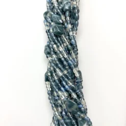 Mardi Gras Spot 27" Clear/Gray Glass Bead Necklace (Dozen) 6 Mardi Gras Spot 27