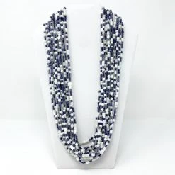 Mardi Gras Spot 27" Multicolor Glass Bead Necklace (Dozen) Beads