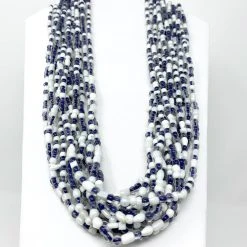 Mardi Gras Spot 27" Multicolor Glass Bead Necklace (Dozen) Beads