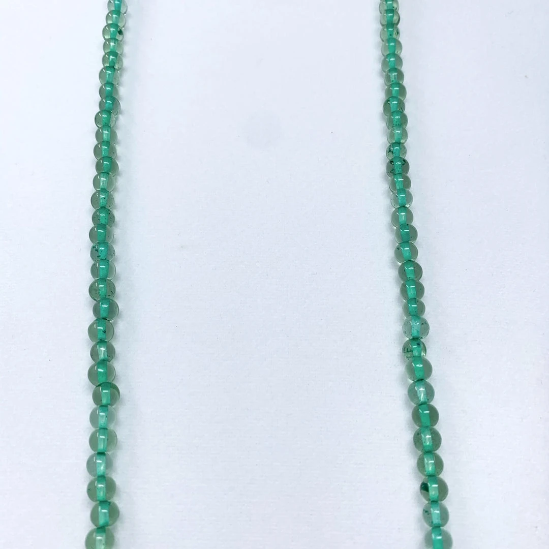 Mardi Gras Spot Beads 27" Clear/Light Green Glass Bead Necklace (Dozen) 5 Mardi Gras Spot Beads 27" Clear/Light Green Glass Bead Necklace (Dozen)