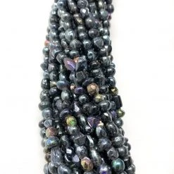 Mardi Gras Spot Beads 27" Large Opalescent Metallic Glass Bead Necklace (Dozen) 11 Mardi Gras Spot Beads 27