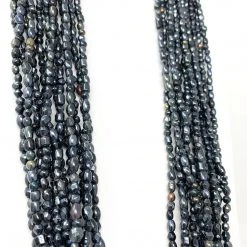 Mardi Gras Spot Beads 27" Black Glass Bead Necklace (Dozen) 9 Mardi Gras Spot Beads 27
