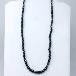 Mardi Gras Spot Beads 27" Black Glass Bead Necklace (Dozen) 10 Mardi Gras Spot Beads 27