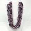 Mardi Gras Spot 27" Metallic/Pink Glass Bead Necklace (Dozen) Beads
