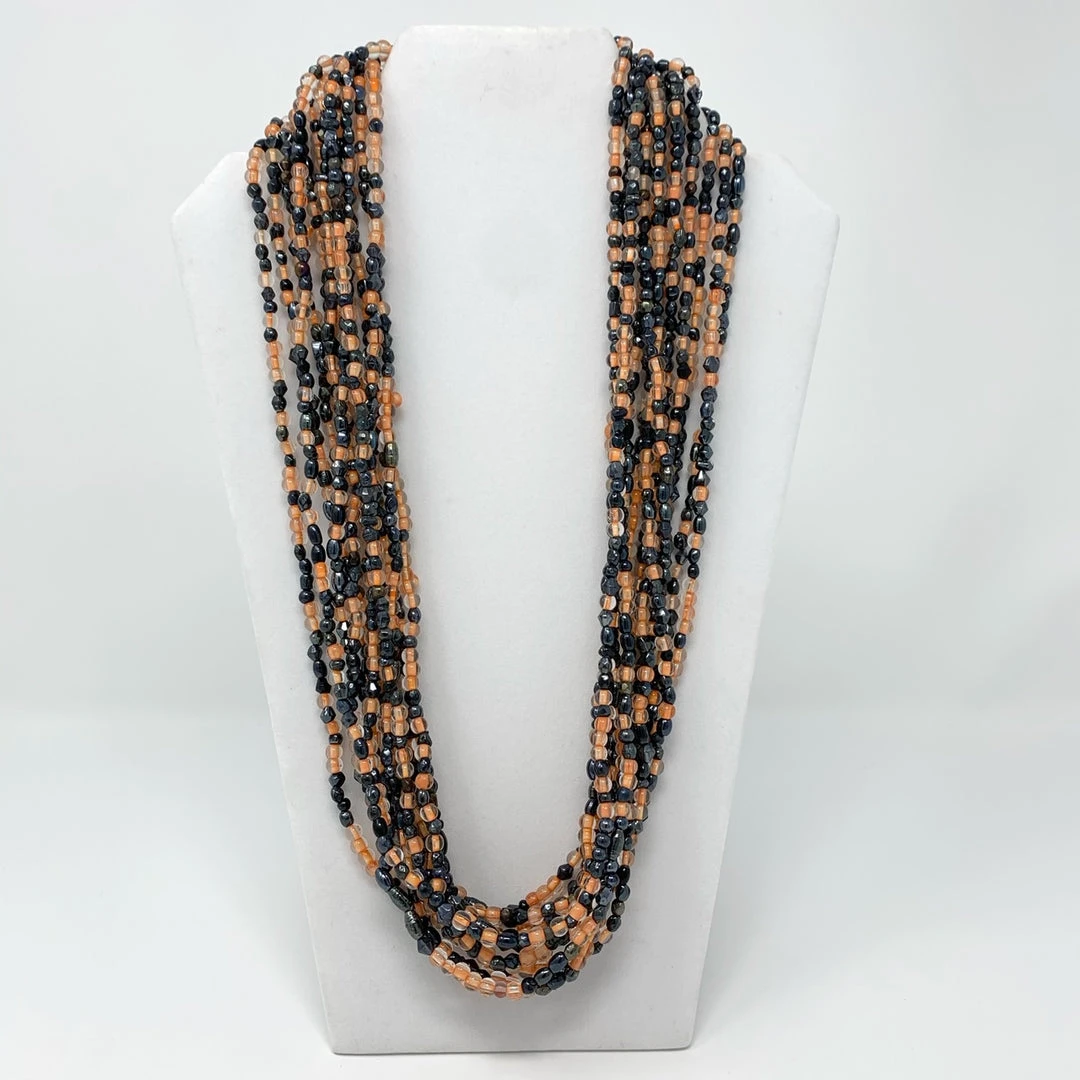 Mardi Gras Spot Beads 27" Multicolor Glass Bead Necklace (Dozen) 3 Mardi Gras Spot Beads 27" Multicolor Glass Bead Necklace (Dozen)