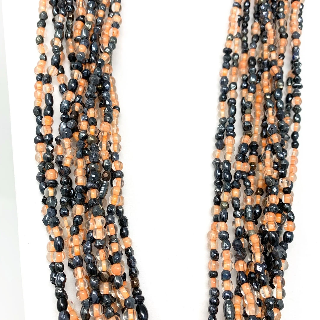 Mardi Gras Spot Beads 27" Multicolor Glass Bead Necklace (Dozen) 5 Mardi Gras Spot Beads 27" Multicolor Glass Bead Necklace (Dozen)