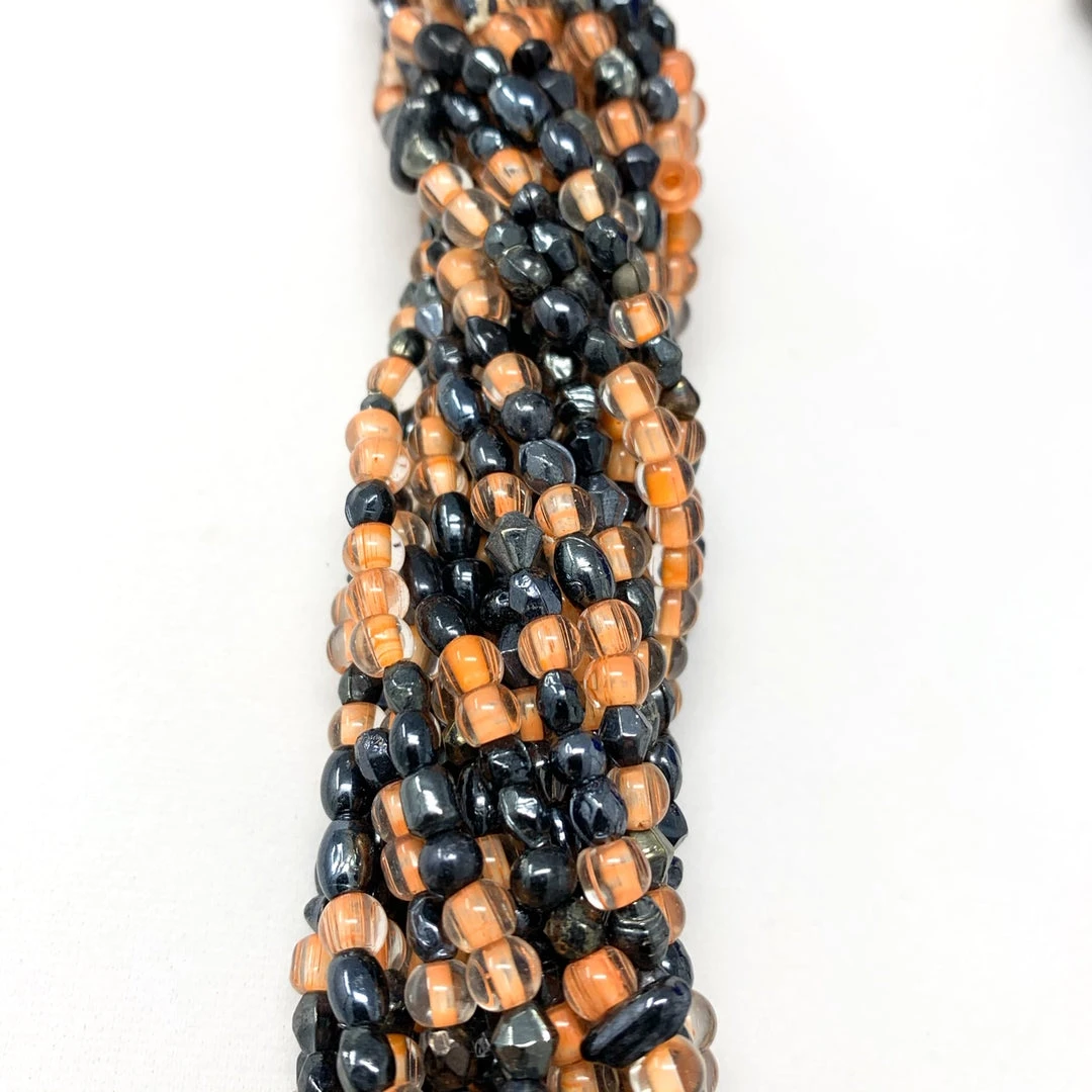 Mardi Gras Spot Beads 27" Multicolor Glass Bead Necklace (Dozen) 7 Mardi Gras Spot Beads 27" Multicolor Glass Bead Necklace (Dozen)