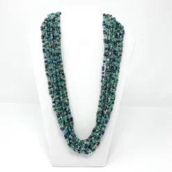 Mardi Gras Spot Beads 27" Multicolor Glass Bead Necklace (Dozen)