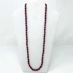 Mardi Gras Spot 27" Black And Hot Pink Glass Bead Necklace (Dozen) Beads 10 Mardi Gras Spot 27