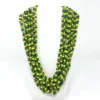 Mardi Gras Spot 27" Necklace Purple, Green And Gold Glass Bead Necklace (Dozen) Beads