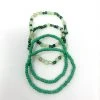 Mardi Gras Spot 7" Glass Bead Bracelets - Light Green (Dozen) Beads 2 Mardi Gras Spot 7" Glass Bead Bracelets - Light Green (Dozen) Beads