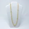 Mardi Gras Spot 27" Golden Yellow Glass Bead With Large Clear Beads Glass Necklace (Dozen) 2 Mardi Gras Spot 27" Golden Yellow Glass Bead With Large Clear Beads Glass Necklace (Dozen)