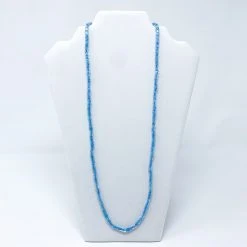 Mardi Gras Spot Beads 27" Turquoise Single Strand Glass Bead Necklace (Dozen)