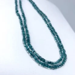 Mardi Gras Spot 27" Teal Single Strand Glass Bead Necklace (Dozen)