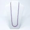 Mardi Gras Spot 27" Matte Purple Glass Bead Necklace (Dozen) 1 Mardi Gras Spot 27" Matte Purple Glass Bead Necklace (Dozen)