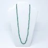 Mardi Gras Spot 27" Matte Green Glass Bead Necklace (Dozen) Beads 2 Mardi Gras Spot 27" Matte Green Glass Bead Necklace (Dozen) Beads
