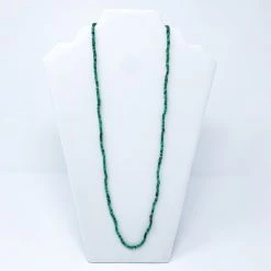 Mardi Gras Spot 27" Matte Green Glass Bead Necklace (Dozen) Beads