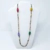 Mardi Gras Spot 27" Multi Color Glass Beads With 4 Large Clay Bead Necklace (Dozen) 2 Mardi Gras Spot 27" Multi Color Glass Beads With 4 Large Clay Bead Necklace (Dozen)