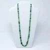 Mardi Gras Spot 27" Light And Dark Green Glass Bead Necklace (Dozen) Beads