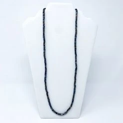 - No Manufacturer - 27" Black Rainbow Opalescent Glass Bead Necklace (Dozen) Beads