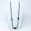 Mardi Gras Spot 27" Navy Blue Glass Bead Necklace (Dozen) Beads